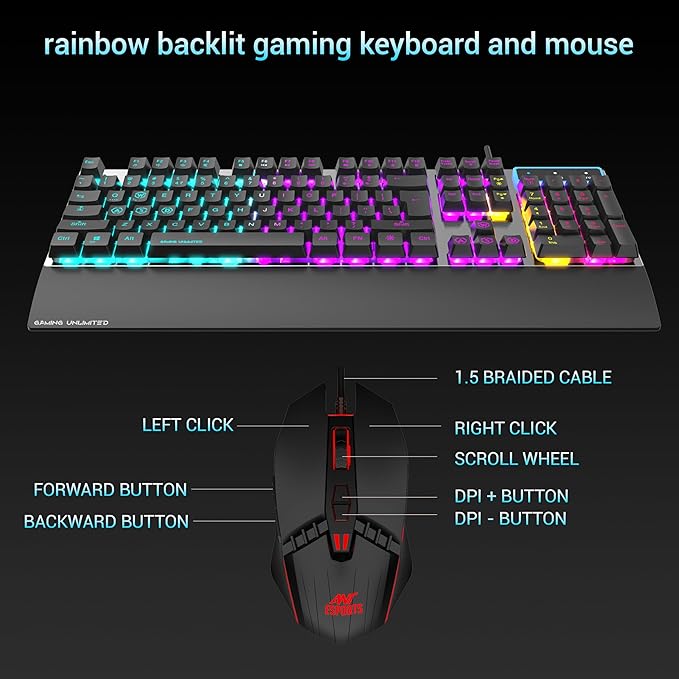 ANT ESPORTS KM540 GAMING KEYBOARD & MOUSE - Image 2