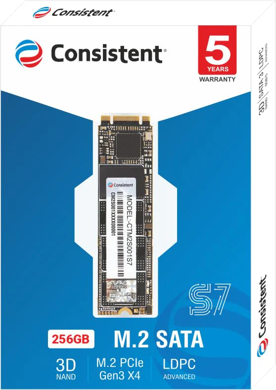 CONSISTENT 256GB SSD M.2 SATA - Image 2