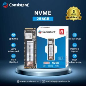 CONSITENT 256GB SSD NVME