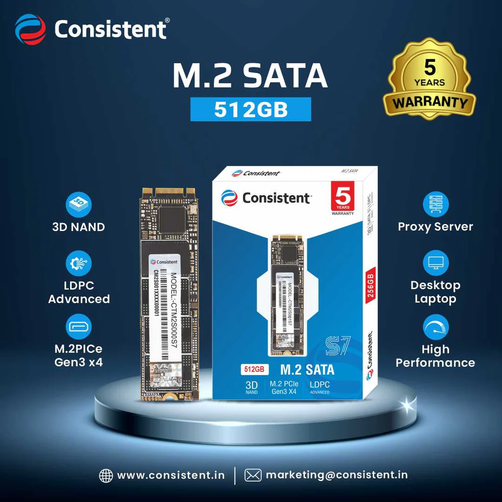 CONSISTENT 512GB SSD M.2 SATA