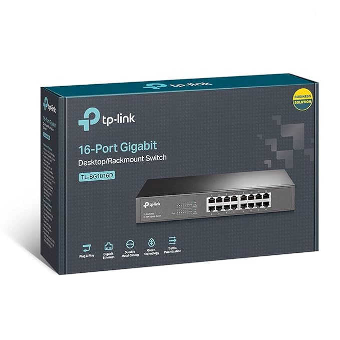TP-link 16 Ports TL-SG1016D Gigabit Desktop Switch