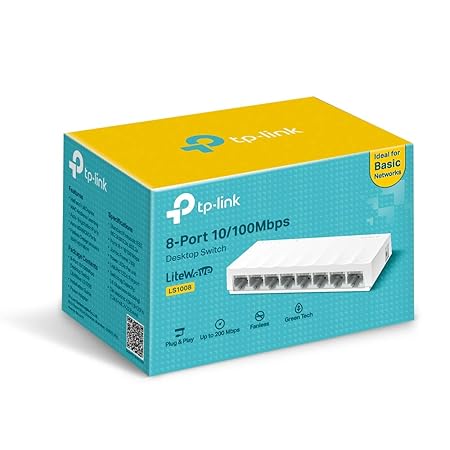 TP-Link LS1008 8-Port 10/100Mbps Desktop Switch